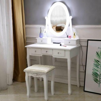 makeup vanity dresser with lights
